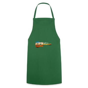 My Passion Music! Music Guitar Gift - Cooking Apron - green - Front - AI Model Male 185 dark (185cm)