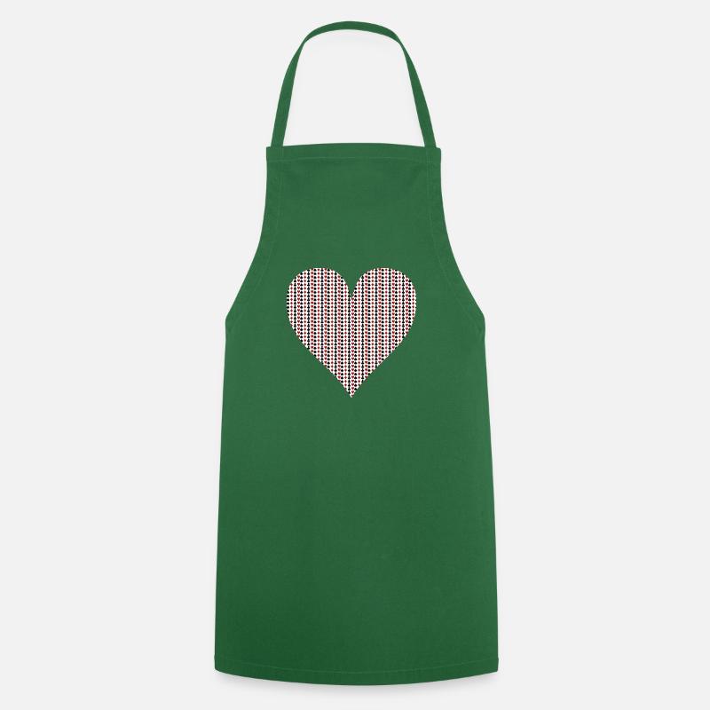 HEART - Cooking Apron - green