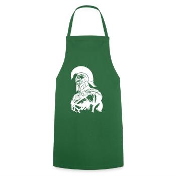 Spartan Gym Gladiateur Muscles Musculation - Tablier de cuisine - vert foncé - Devant - AI Model Male 185 dark (185cm)