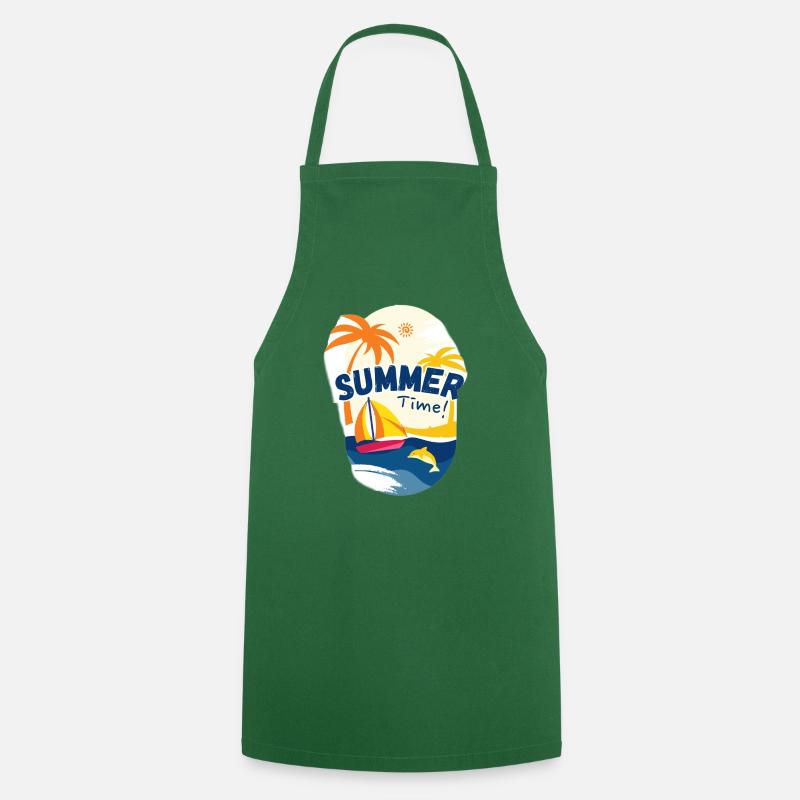 Summer Time - Cooking Apron - green