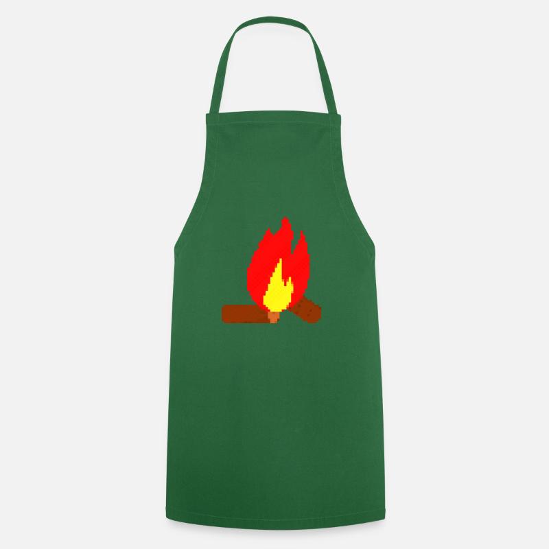 Pixel fire pixel fire - Cooking Apron - green