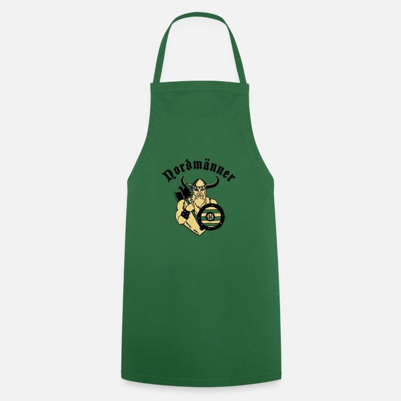 Vikings,cool, funny - Cooking Apron - green