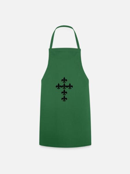 lily cross - Cooking Apron - green