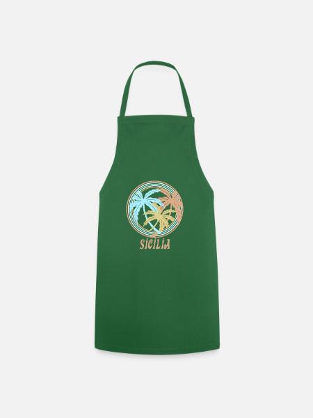 Sicily - Cooking Apron - green