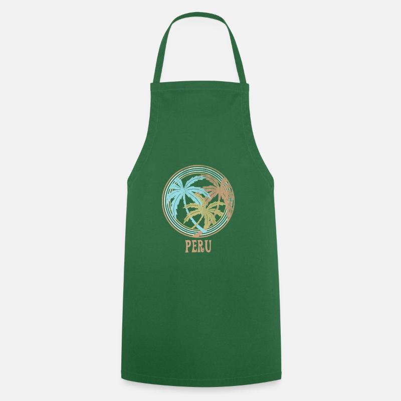 Pérou - Tablier de cuisine - vert foncé