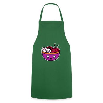 Angry Ramen - Kochschürze - Grün - Vorne - AI Model Male 185 dark (185cm)