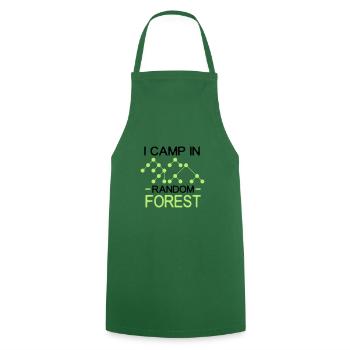 i camp in random forest black - Cooking Apron - green - Front - AI Model Male 185 dark (185cm)