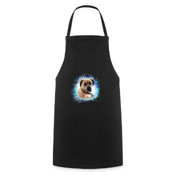Cane Corso,Dog,Painting,Graffiti,Bulldog - Cooking Apron - black - Front - AI Model Male 185 dark (185cm)