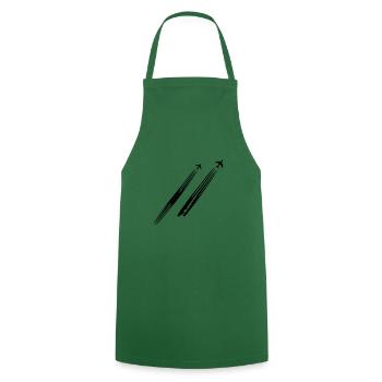 Avion pilote pilote slogan spotter - Tablier de cuisine - vert foncé - Devant - AI Model Male 185 dark (185cm)