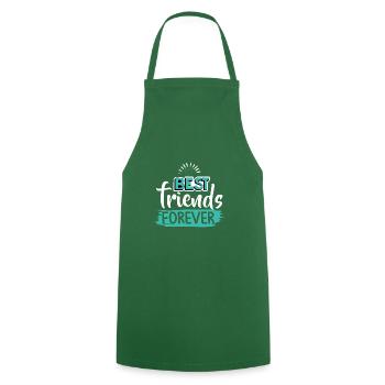 Best friends forever, best buddies forever - Cooking Apron - green - Front - AI Model Male 185 dark (185cm)