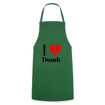 Funny ironic statement - Funny - Cooking Apron - green - Front - AI Model Male 185 dark (185cm)