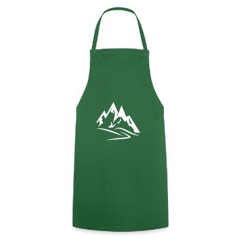 La 101ème plus grande montagne - Tablier de cuisine - vert foncé - Devant - AI Model Male 185 dark (185cm)