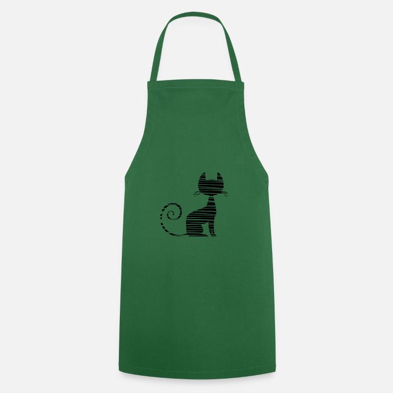 Chat chat - Tablier de cuisine - vert foncé