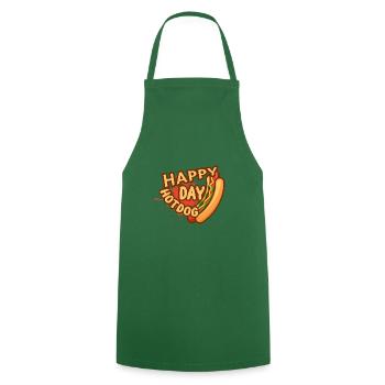 Cheat Day Burrito Burger Restauration rapide Pizza - Tablier de cuisine - vert foncé - Devant - AI Model Male 185 dark (185cm)