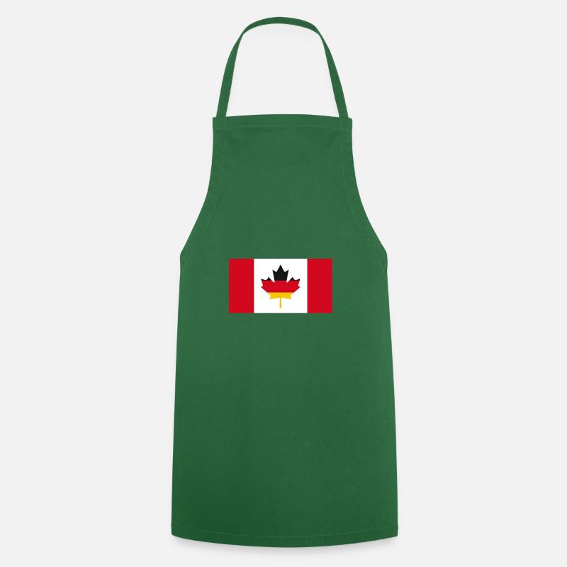 Deutsch-Kanadische Maple Leaf Flagge - Kochschürze - Grün