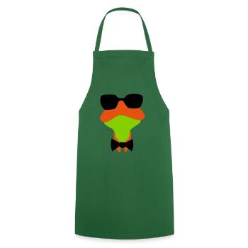 grenouille avec des lunettes de soleil - Tablier de cuisine - vert foncé - Devant - AI Model Male 185 dark (185cm)