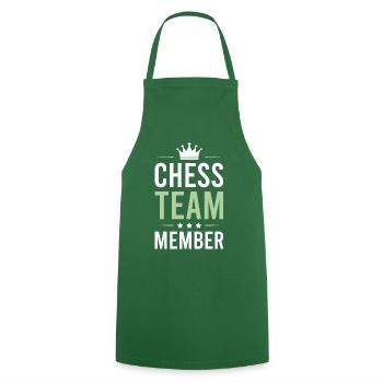 Chess Team - Cooking Apron - green - Front - AI Model Male 185 dark (185cm)