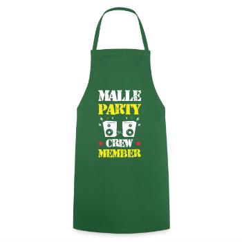 Malle Party Crew - Cooking Apron - green - Front - AI Model Male 185 dark (185cm)