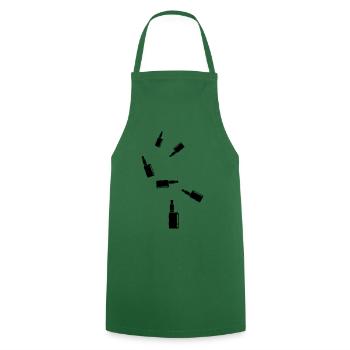 Silhouette de cigarette électronique - Tablier de cuisine - vert foncé - Devant - AI Model Male 185 dark (185cm)