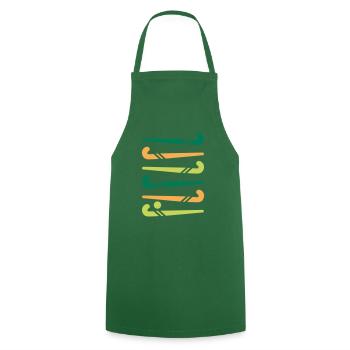 Hockey sticks colorful - Cooking Apron - green - Front - AI Model Male 185 dark (185cm)