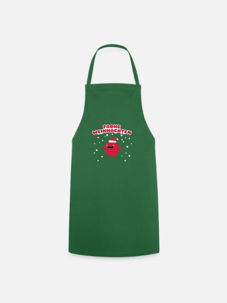 Drôle de Noël - Joyeux Noël - Tablier de cuisine - vert foncé