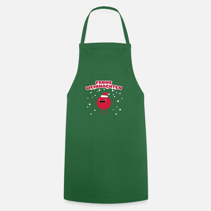 Drôle de Noël - Joyeux Noël - Tablier de cuisine - vert foncé