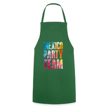 Mexico Party Team Bunt - Kochschürze - Grün - Vorne - AI Model Male 185 dark (185cm)