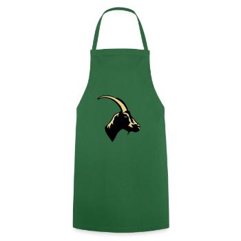 domestic animal goat 1 - Cooking Apron - green - Front - AI Model Male 185 dark (185cm)