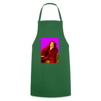 Wilde Pop Art - Cooking Apron - green - Front - AI Model Male 185 dark (185cm)