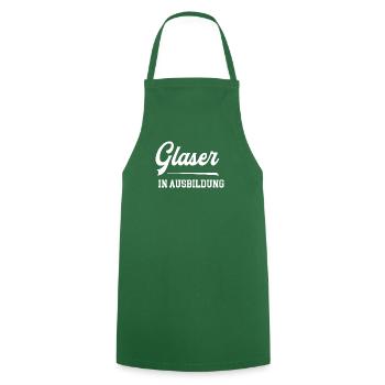 Glaser Ausbildung Glaserazubi Lehre Azubi Glasbau - Kochschürze - Grün - Vorne - AI Model Male 185 dark (185cm)