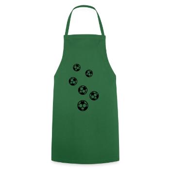 Soccer soccer - Cooking Apron - green - Front - AI Model Male 185 dark (185cm)