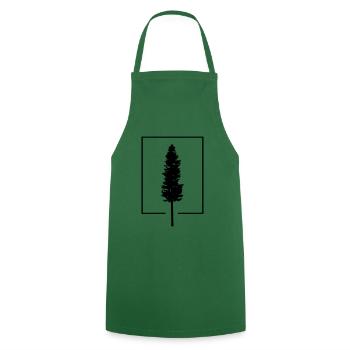 Arbre dans la boîte - Tablier de cuisine - vert foncé - Devant - AI Model Male 185 dark (185cm)