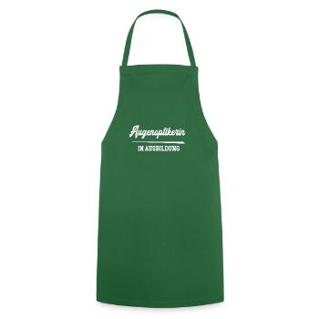 Augenoptikerin Ausbildung Augenoptikerazubi Lehre - Kochschürze - Grün - Vorne - AI Model Male 185 dark (185cm)