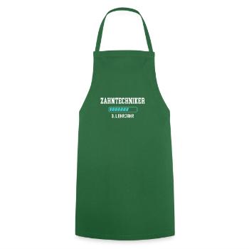 Zahntechniker 3 Lehrjahr Ausbildung Lehre Azubi - Kochschürze - Grün - Vorne - AI Model Male 185 dark (185cm)