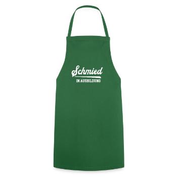 Schmied in Ausbildung Azubi Schmiede Metallbauer - Kochschürze - Grün - Vorne - AI Model Male 185 dark (185cm)