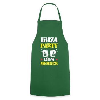 Ibiza Party Crew - Cooking Apron - green - Front - AI Model Male 185 dark (185cm)
