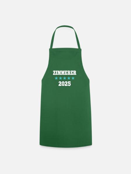 Zimmerer 2025 Ausbildung Prüfung Zimmermann Azubi - Kochschürze - Grün
