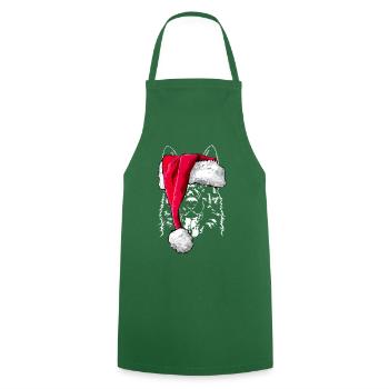 GERMAN SHEPHERD DOG German Shepherd Christmas - Cooking Apron - green - Front - AI Model Male 185 dark (185cm)