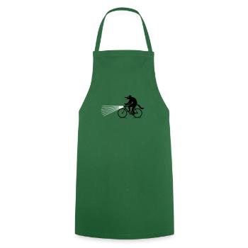 Loup à vélo - Tablier de cuisine - vert foncé - Devant - AI Model Male 185 dark (185cm)