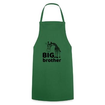 Giraffe big brother big brother brother heart bro - Cooking Apron - green - Front - AI Model Male 185 dark (185cm)