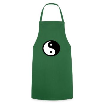 Le Yin et le Yang (V) - Cooking Apron - green - Front - AI Model Male 185 dark (185cm)