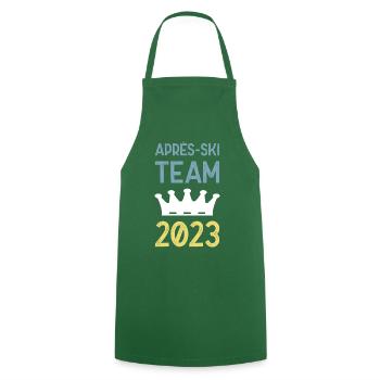Après Ski 2023 Krone - Cooking Apron - green - Front - AI Model Male 185 dark (185cm)