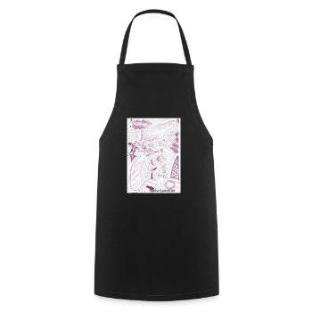 Sabino Lemon ART Tees - Kochschürze - Schwarz - Vorne - AI Model Male 185 dark (185cm)