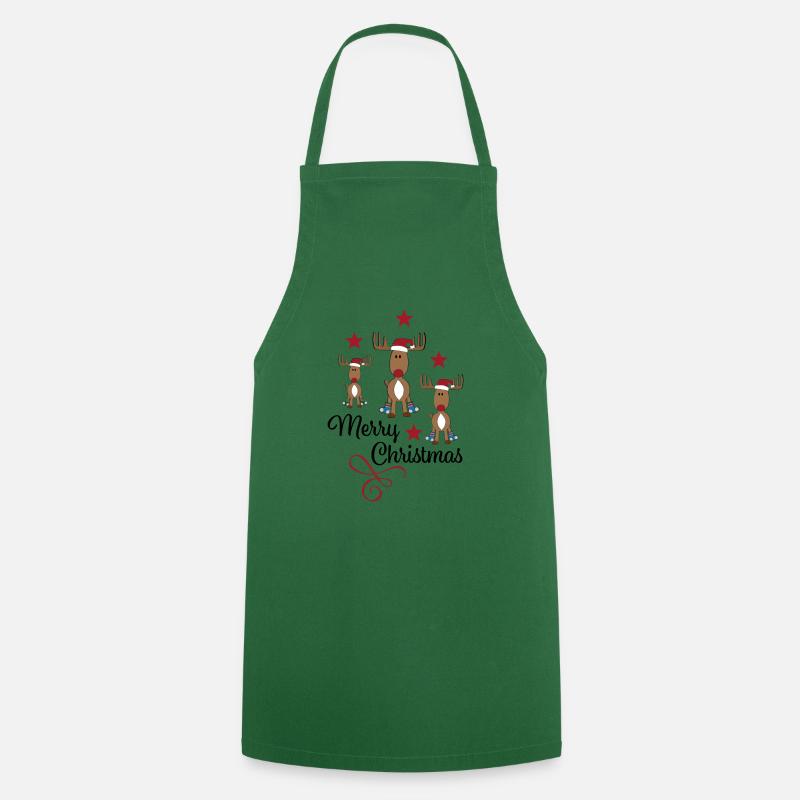 Joyeux noel - Tablier de cuisine - vert foncé
