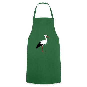 Stands de cigogne - Tablier de cuisine - vert foncé - Devant - AI Model Male 185 dark (185cm)