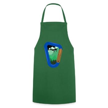 Bouldering Rock Climbing - Cooking Apron - green - Front - AI Model Male 185 dark (185cm)