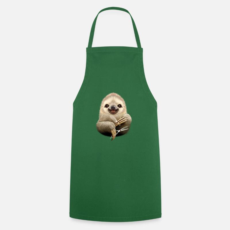 SLOTH BARBER - Kochschürze - Grün