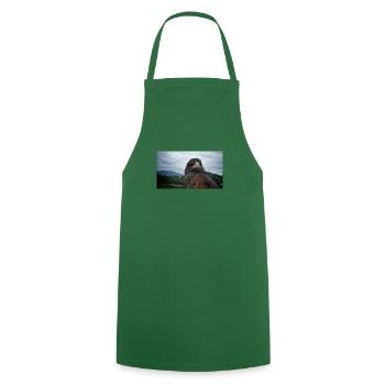 Golden eagle on mountainous landscape - Cooking Apron - green - Front - AI Model Male 185 dark (185cm)