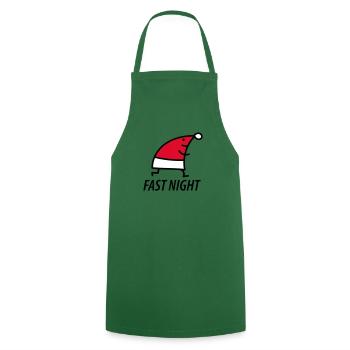 Christmas Jogging - Cooking Apron - green - Front - AI Model Male 185 dark (185cm)