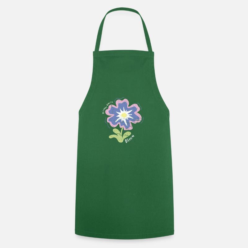 Its your time to bloom - Cooking Apron - green